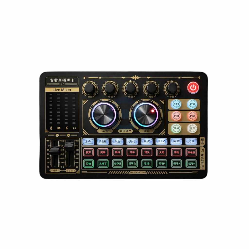 Bonkyo Professional Live Streaming & Recording Sound Card Audio Mixer