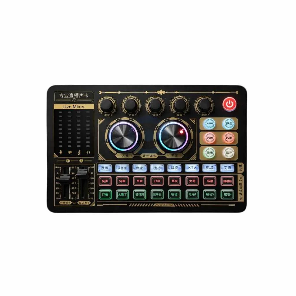 Bonkyo Professional Live Streaming & Recording Sound Card Audio Mixer