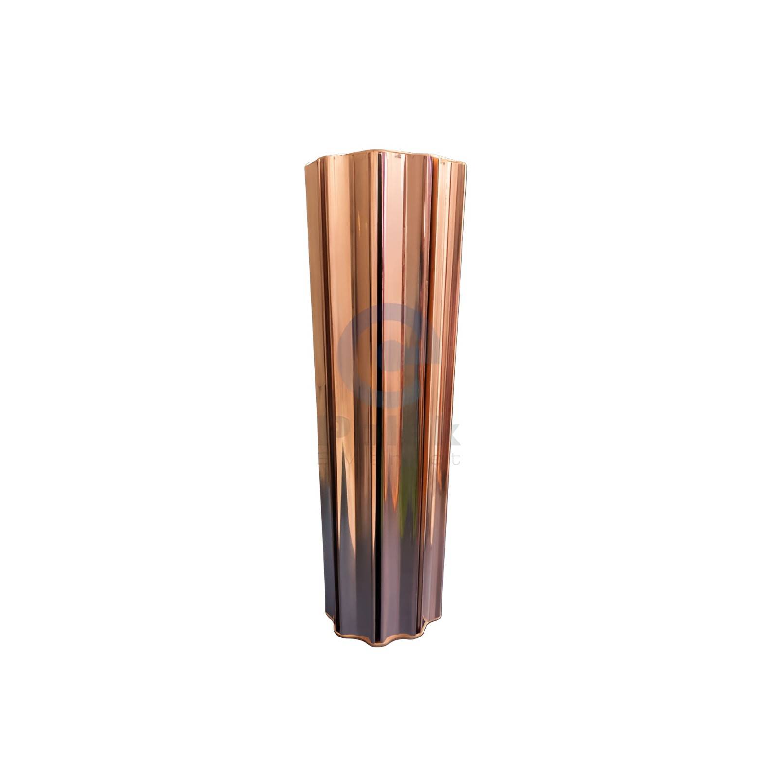Luxury Rose Gold (Petal) Tall Metal Flower Pot