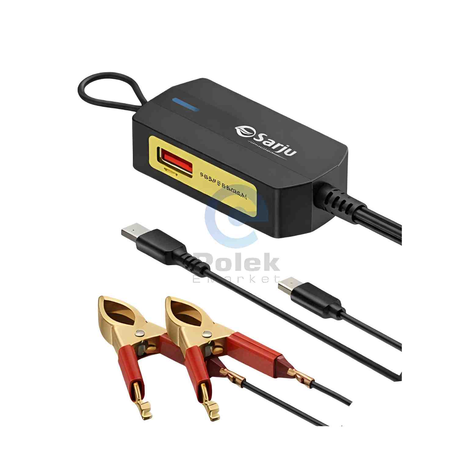 Sarju DC24 Dual Port 4-in-1 Car Charger 3.4A