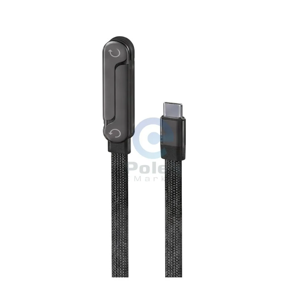 WUW X239 240W USB-C to USB-C Smart Charging Cable with Foldable Stand
