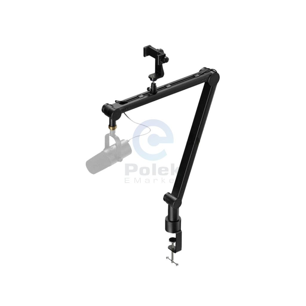 YANMAI Professional Microphone Boom Arm with Phone Holder