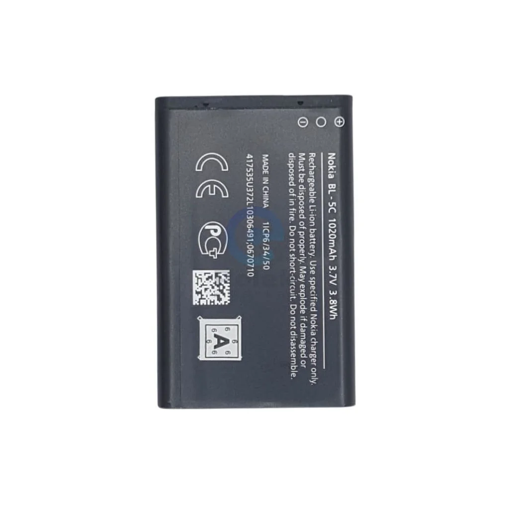 Nokia 1100/3100/6600/2310/2600/2610/2300/6108/3120 & N Series (BL5C/BL-5C) Li-ion Replacem