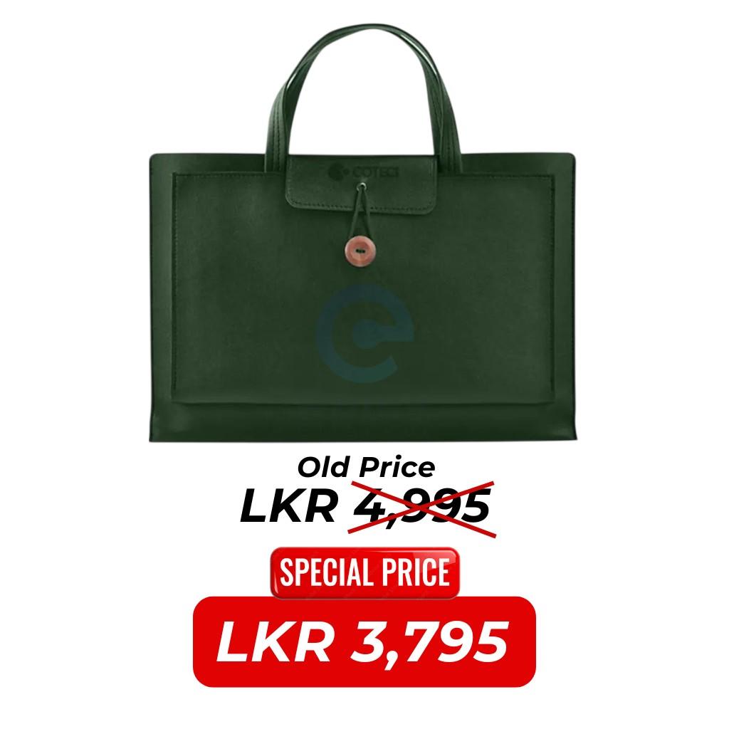 COTECi 17009 PU Leather Notebook Carry Bag 13-14