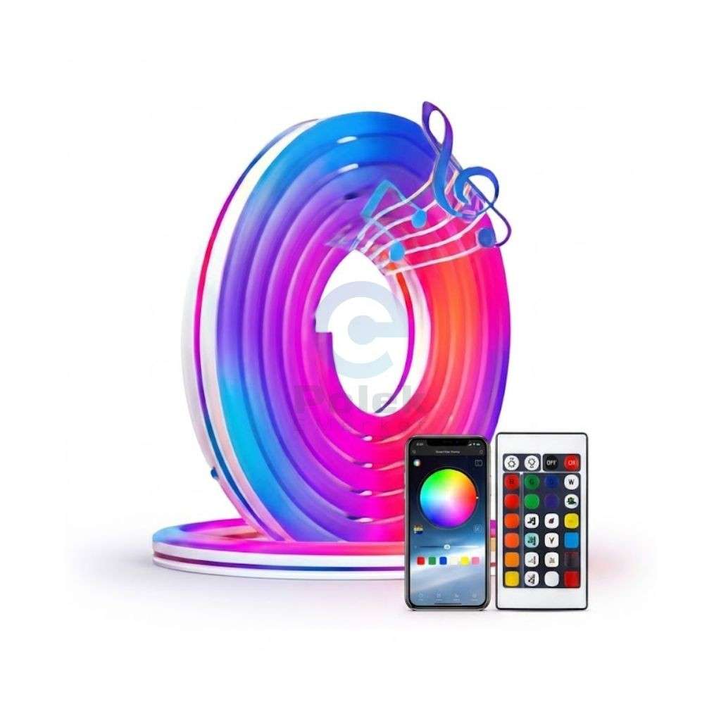 LED Smart RGBIC DC-5 Neon Strip Light Roll 5M