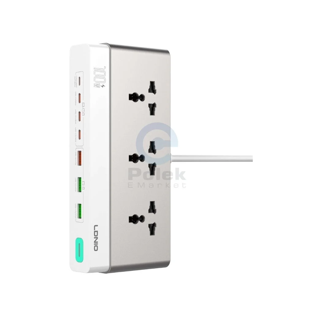 LDNIO SC3 10-in-1 100W GaN Desktop Power Extension Cord