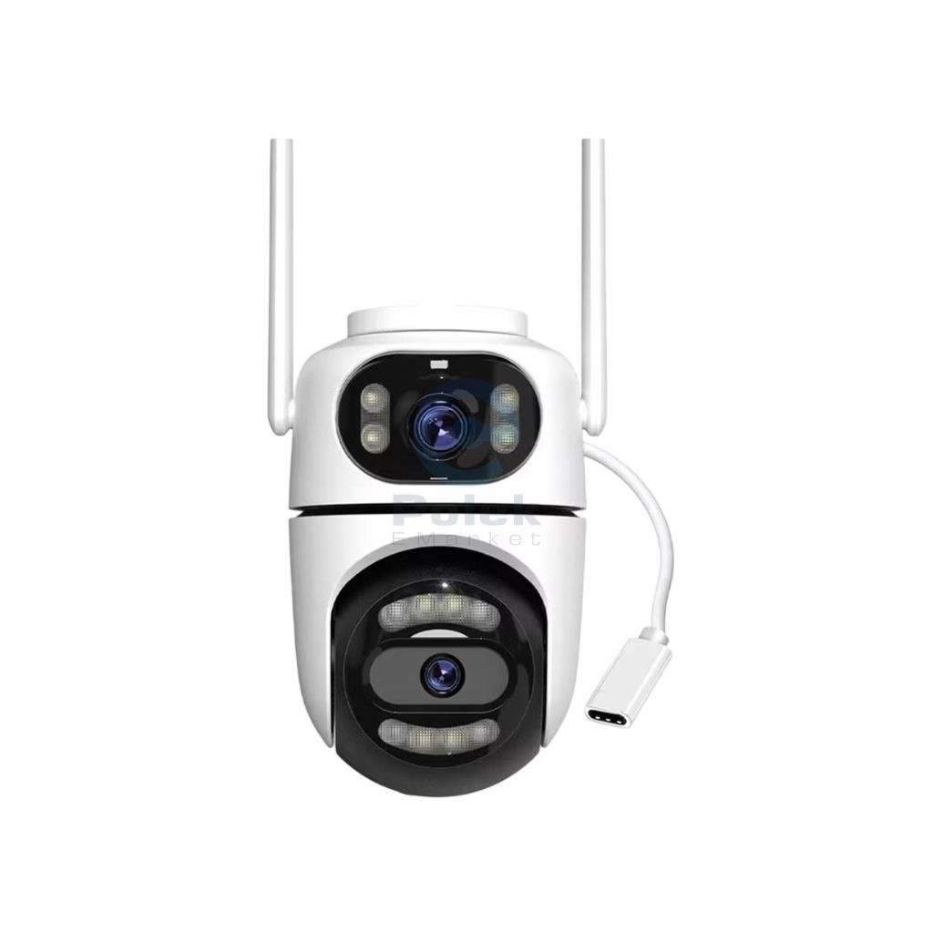 Q2-ER4 Dual Lens 4MP Outdoor PTZ WiFi Smart CCTV Camera