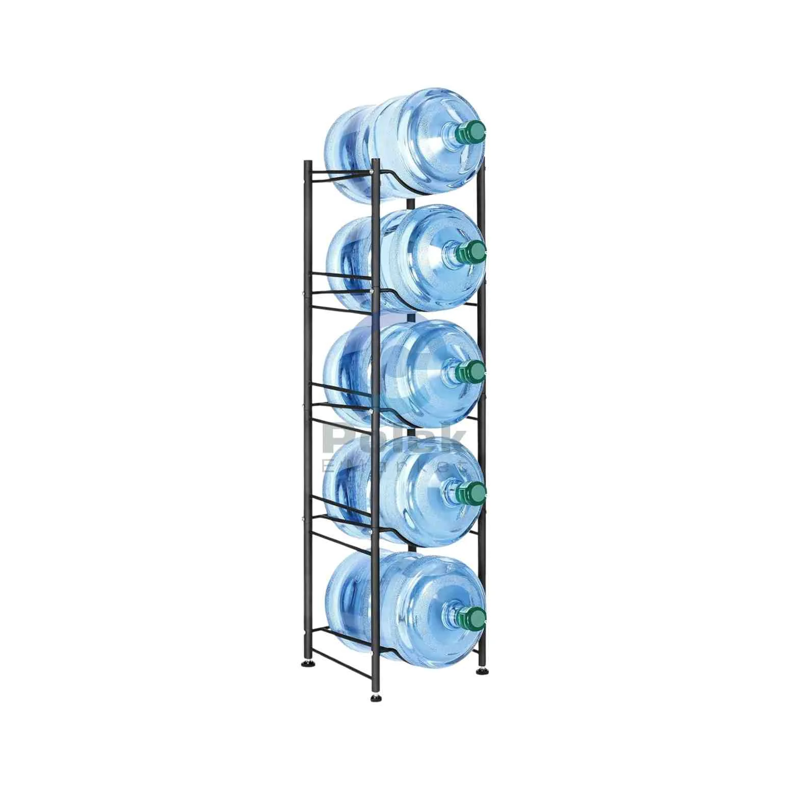 Heavy-Duty 5-Tier 19L Water Bottle Storage Rack