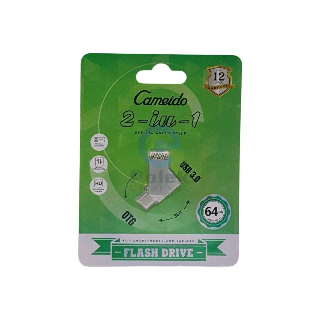 Cameido 64GB 2-in-1 USB OTG Super-Speed Flash Drive