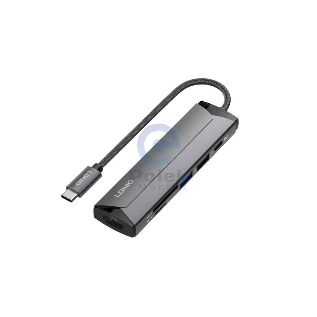 LDNIO DS-56H 6-in-1 USB-C Multiport Adapter Hub