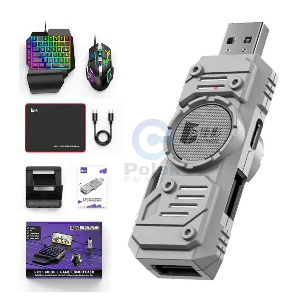 Gaming M9 5-in-1 Mobile Game Combo Pack