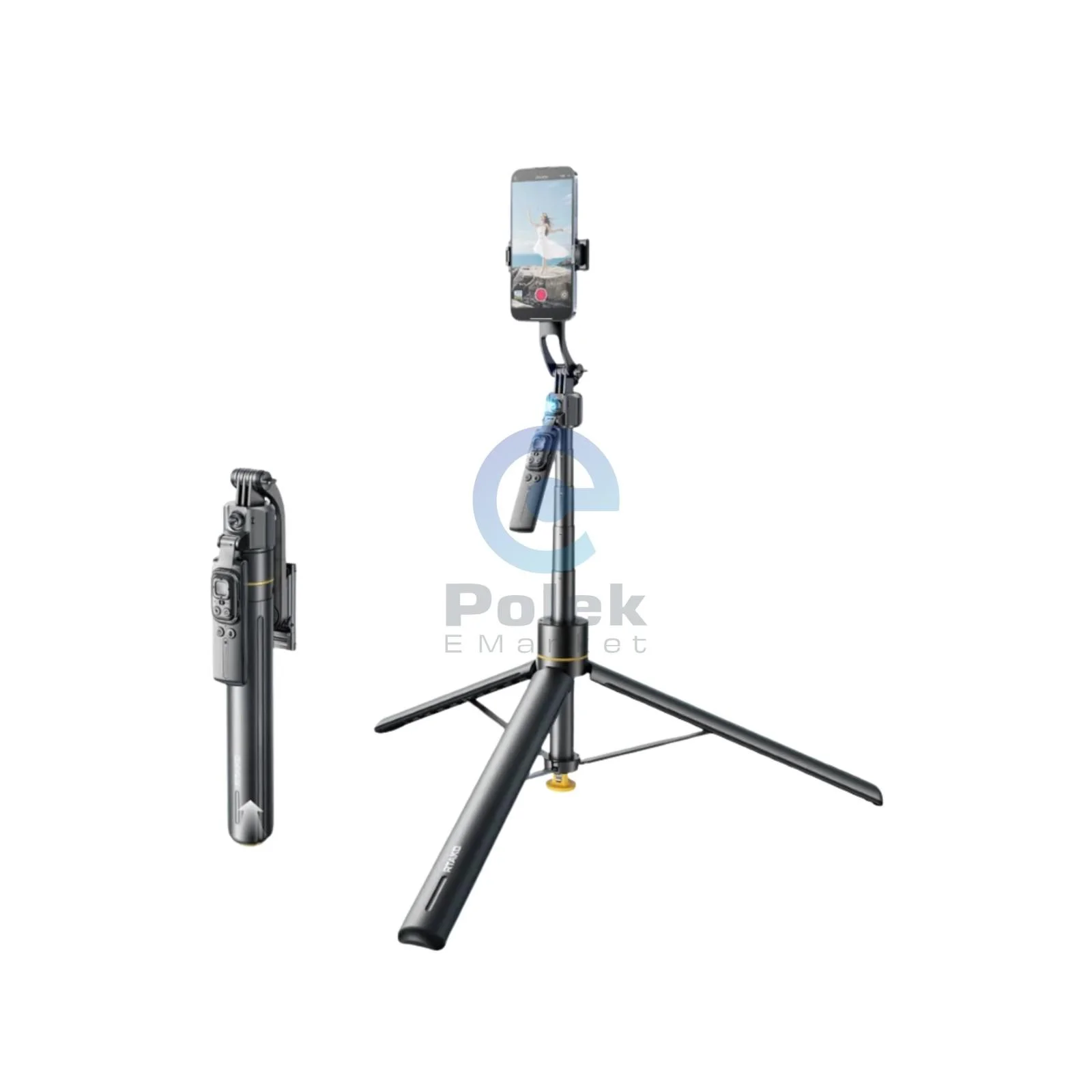 RTAKO TT07 AI Face Tracking Selfie Stick Tripod