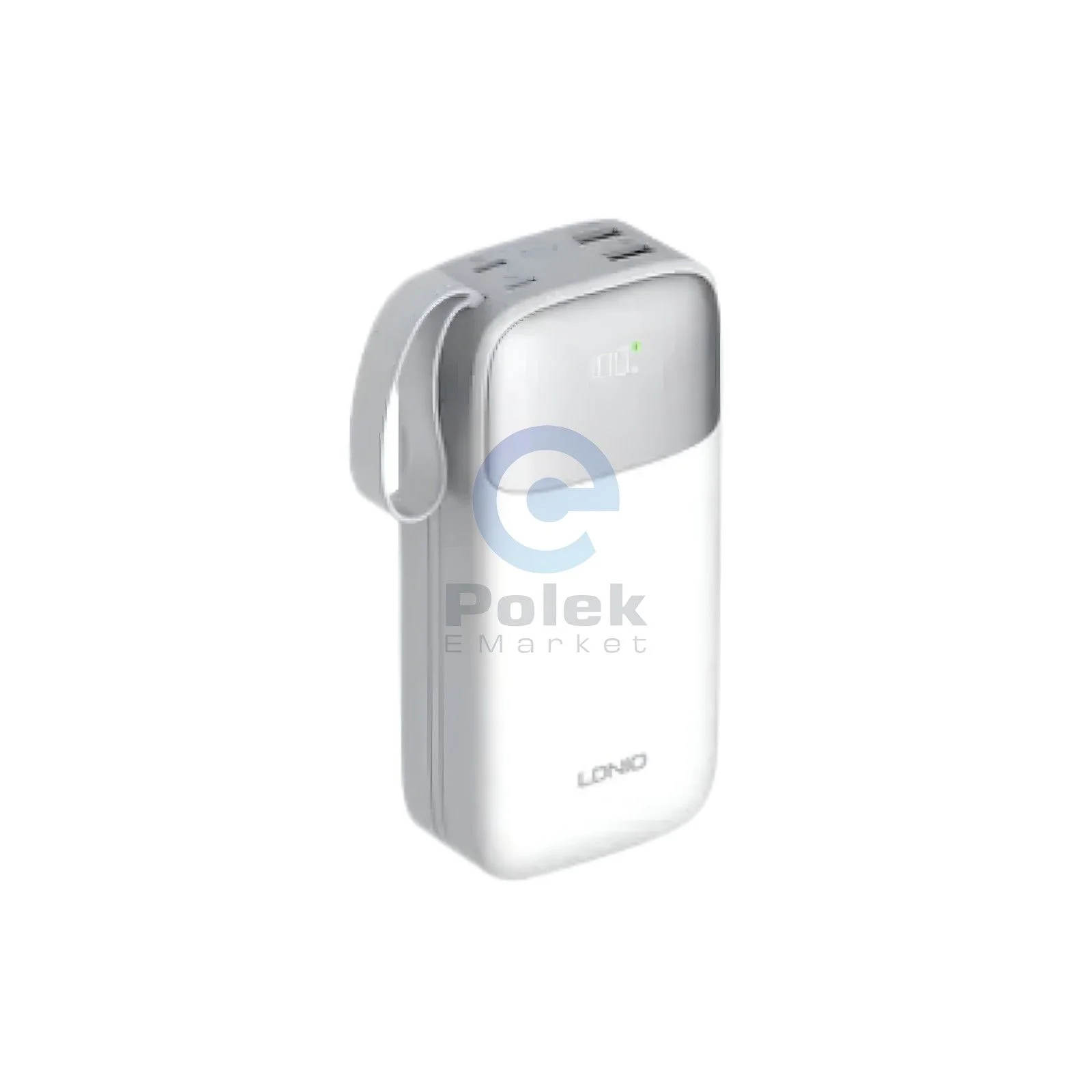 LDNIO PQ30 30,000mAh 22.5W Fast Charging Power Bank with Built-in Cabl