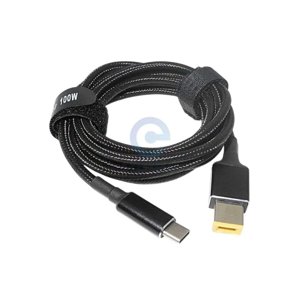 USB-C to Lenovo Square Tip PD 100W Charging Cable