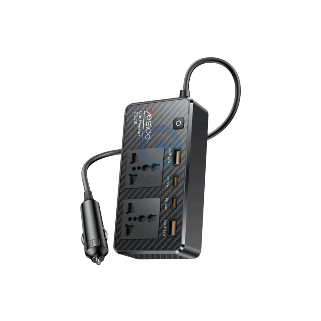 Yesido VC07 200W Car Power Inverter with PD & QC Fast Charging