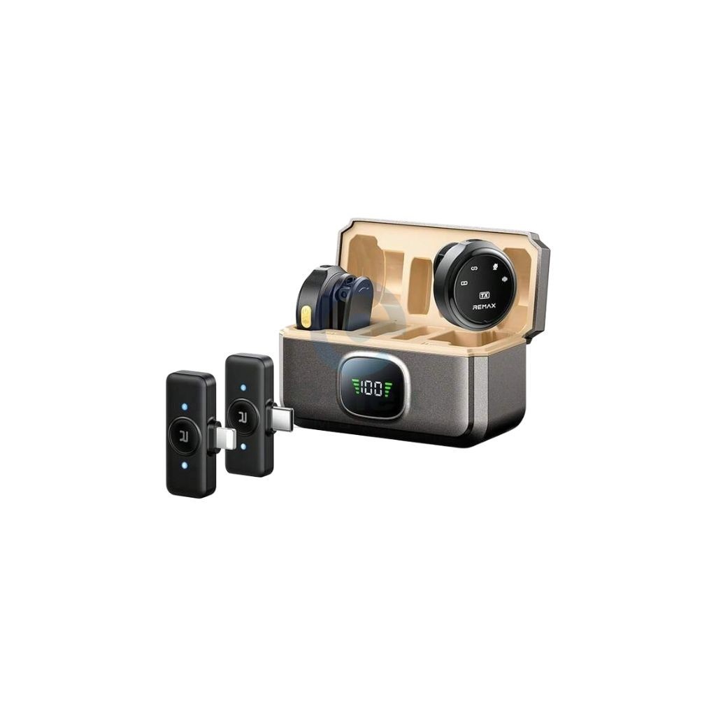 REMAX K22 Dual-Port (Type-C & Lightning) Wireless Lavalier Microphone