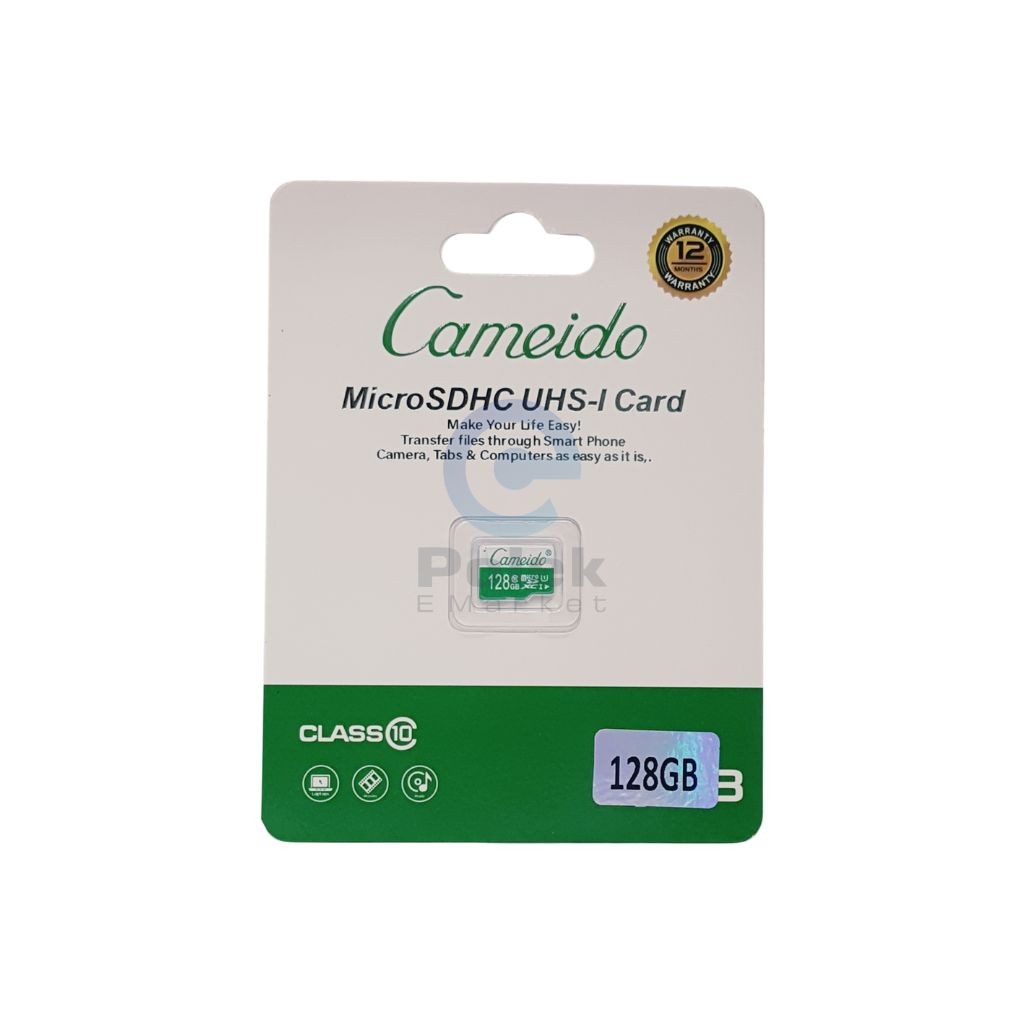 Cameido 128GB MicroSDHC Class 10 Memory Card