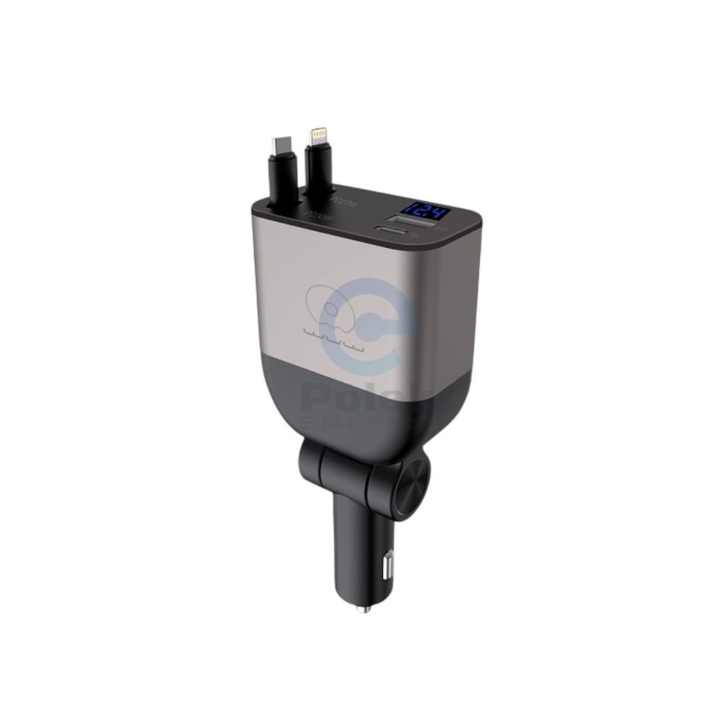WUW C221 30W Retractable Car Charger