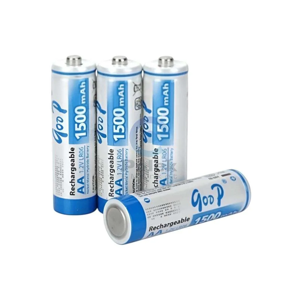 Goop AA 1500mAh Ni-MH Rechargeable Batteries (4-Pack)