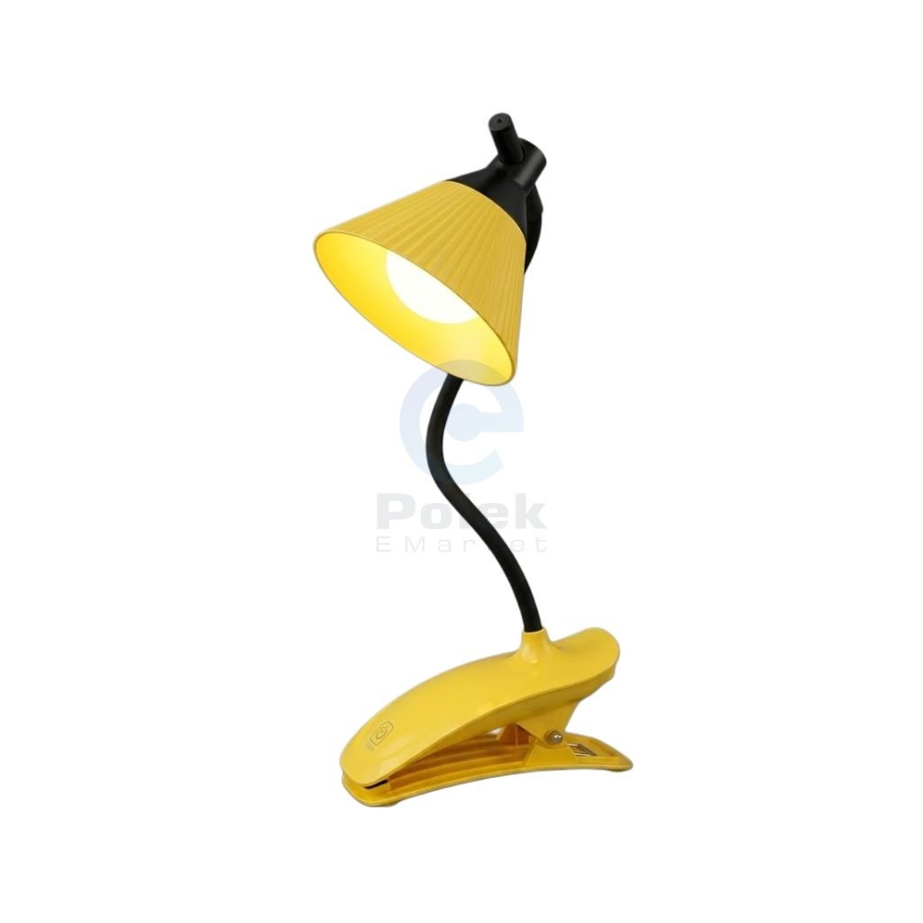 LD3096 Rechargeable LED Clip-On Desk Lamp with Flexible Gooseneck