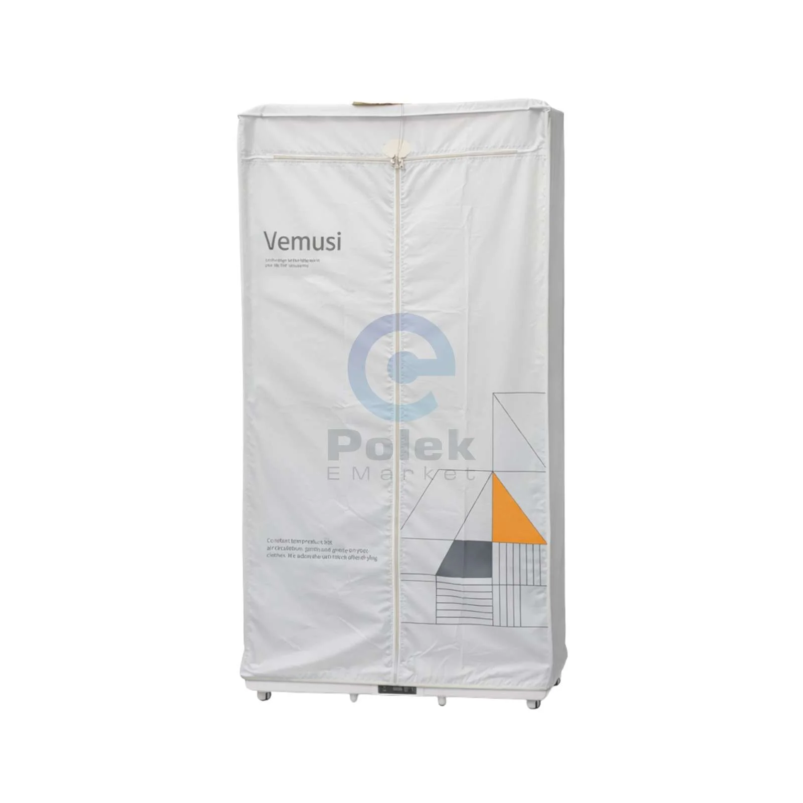 Vemusi GR102 Portable Electric Clothes Dryer 1500W & Silent PTC Heater