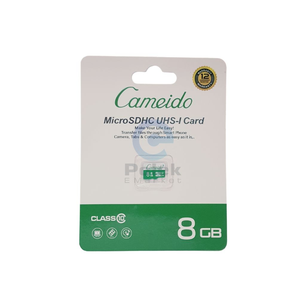 Cameido 8GB MicroSDHC Class 10 Memory Card