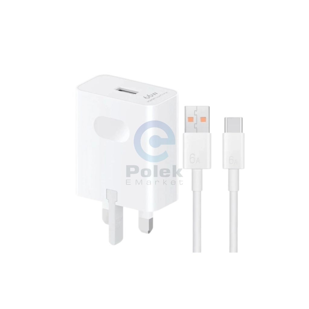 HONOR SuperCharge 66W Fast Charger with Type-C Cable