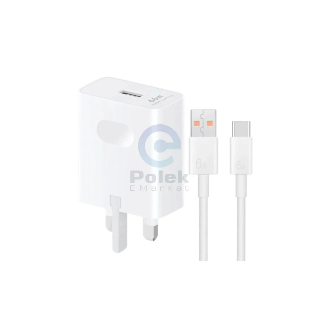 HONOR SuperCharge 66W Fast Charger with Type-C Cable