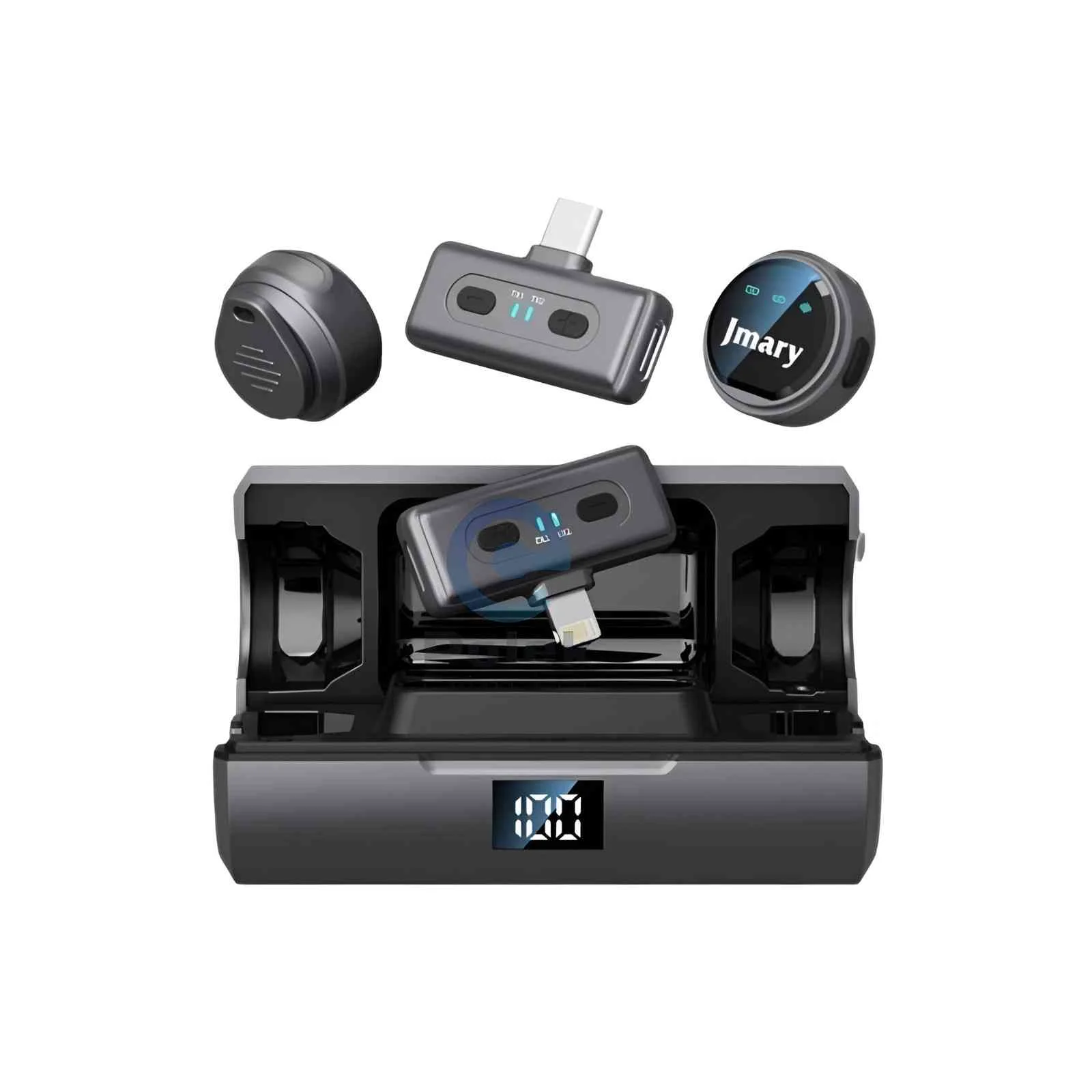 Jmary MW-19 2.4G Wireless Microphone for Mobile (Type-C & Lightning)