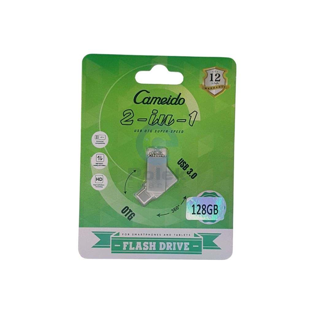 Cameido 128GB 2-in-1 USB OTG Super-Speed Flash Drive