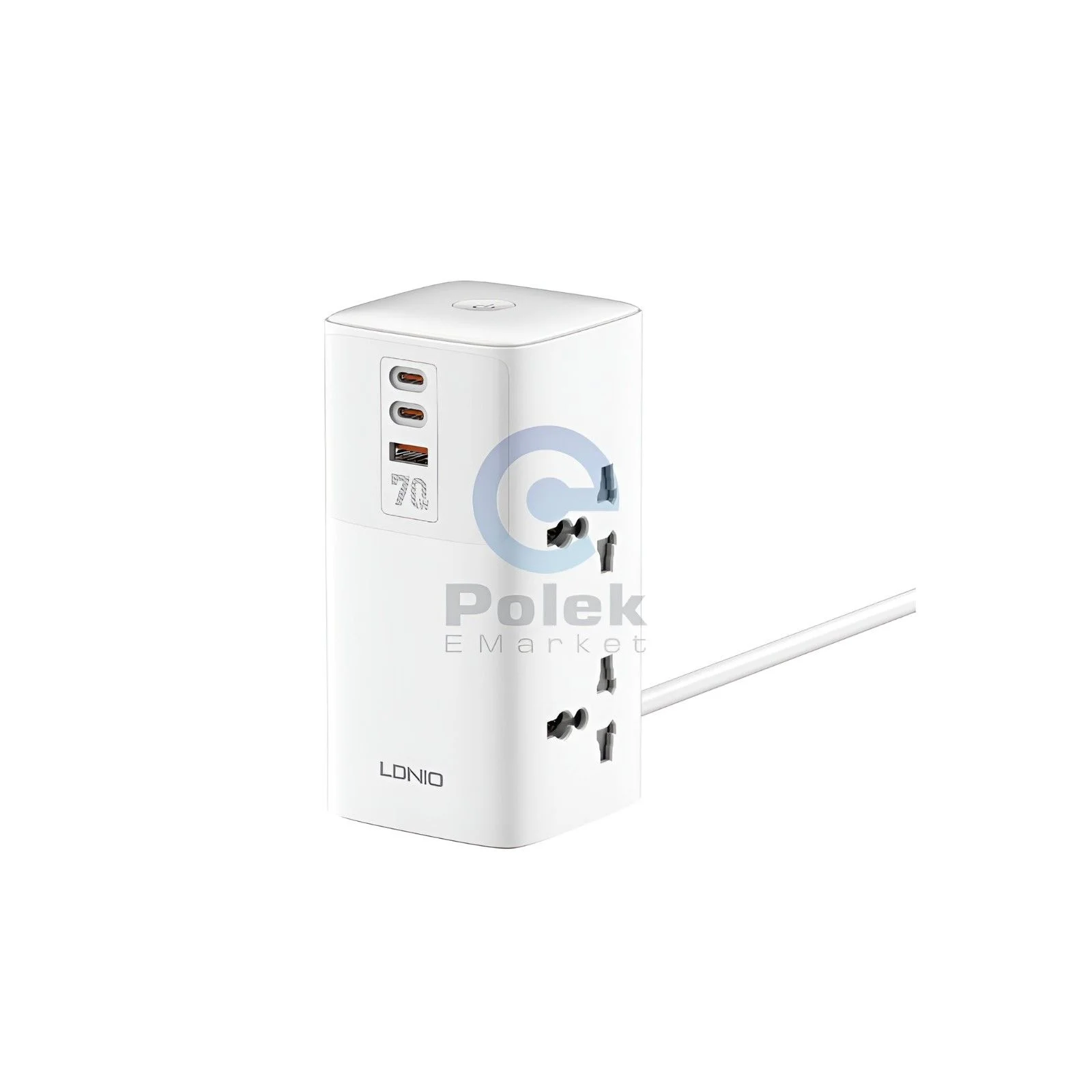 LDNIO SC4383 70W Tower Extension Power Strip with USB-C PD & QC3.0 Fas